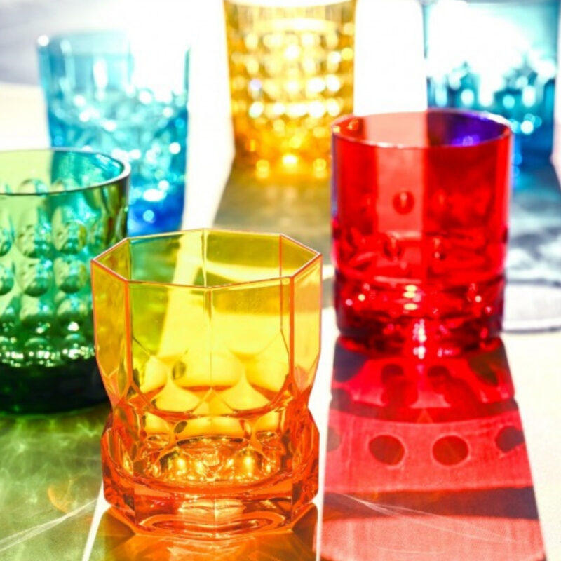 Baci Milano Crystal Touch 6'lı Bardak Seti 300 ml Kırmızı - Görsel 2
