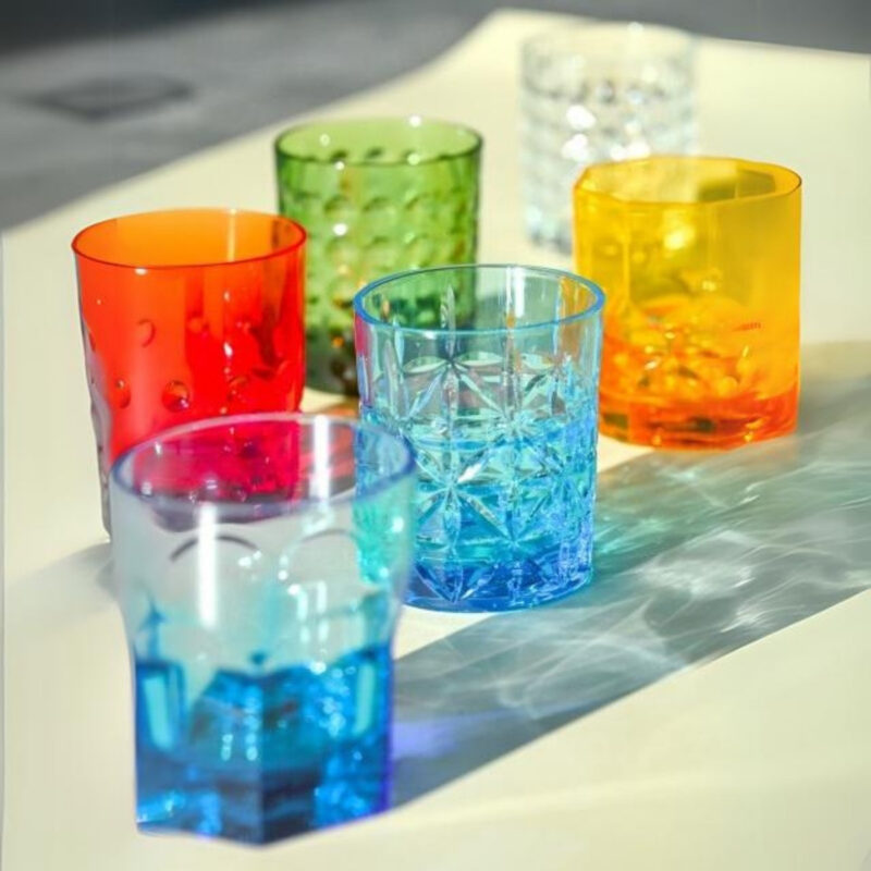 Baci Milano Crystal Touch 6'lı Bardak Seti 300 ml Yeşil - Görsel 2