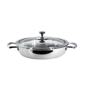 Jumbo Gourmet Çelik Pilav Tenceresi 24 cm - Görsel 2