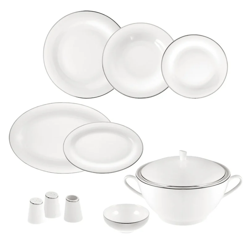 Jumbo Bright Platin 60 Parça 12 Kişilik Yemek Takımı - Görsel 3