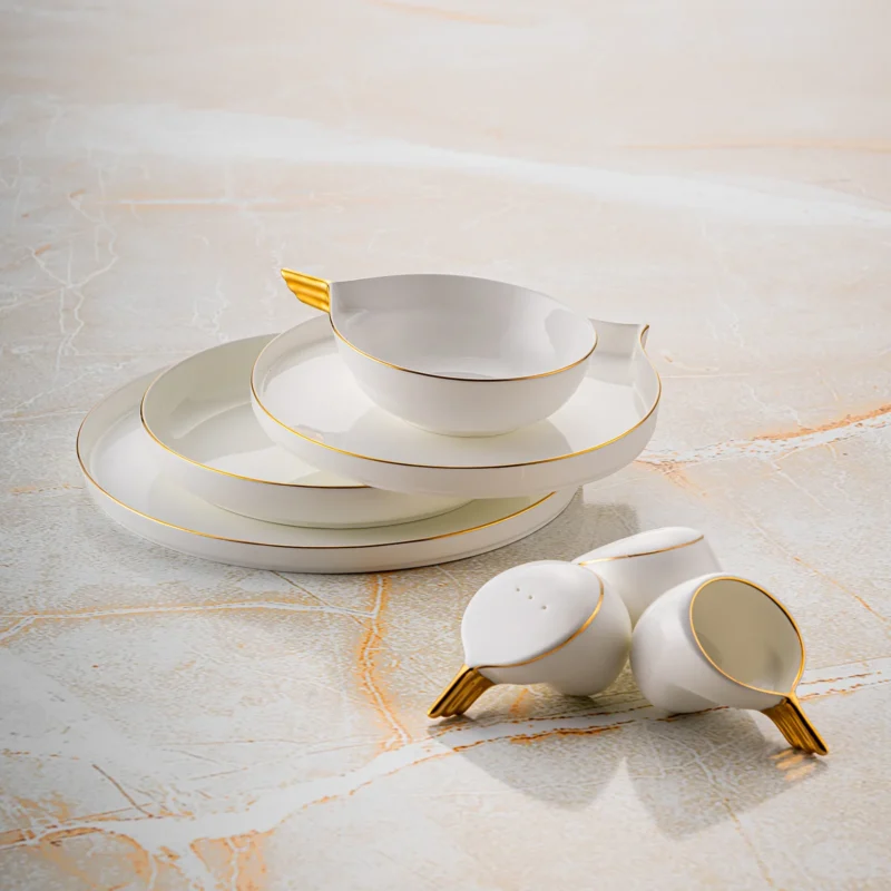 Jumbo Goddess Gold 61 Parça 12 Kişilik Yemek Takımı - Görsel 2