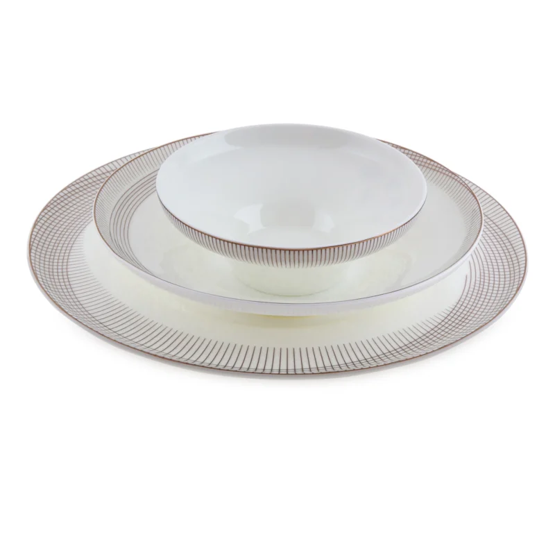 Jumbo Chain Garden Gold 62 Parça 12 Kişilik Yemek Takımı - Görsel 3