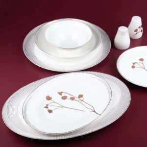 Jumbo Chain Garden Gold 62 Parça 12 Kişilik Yemek Takımı - Görsel 2