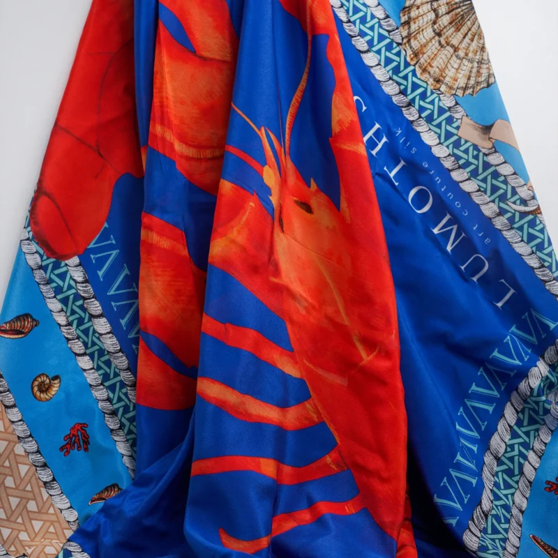 Vitelli X Lumoths - Lobster Silk Scarf - Görsel 4