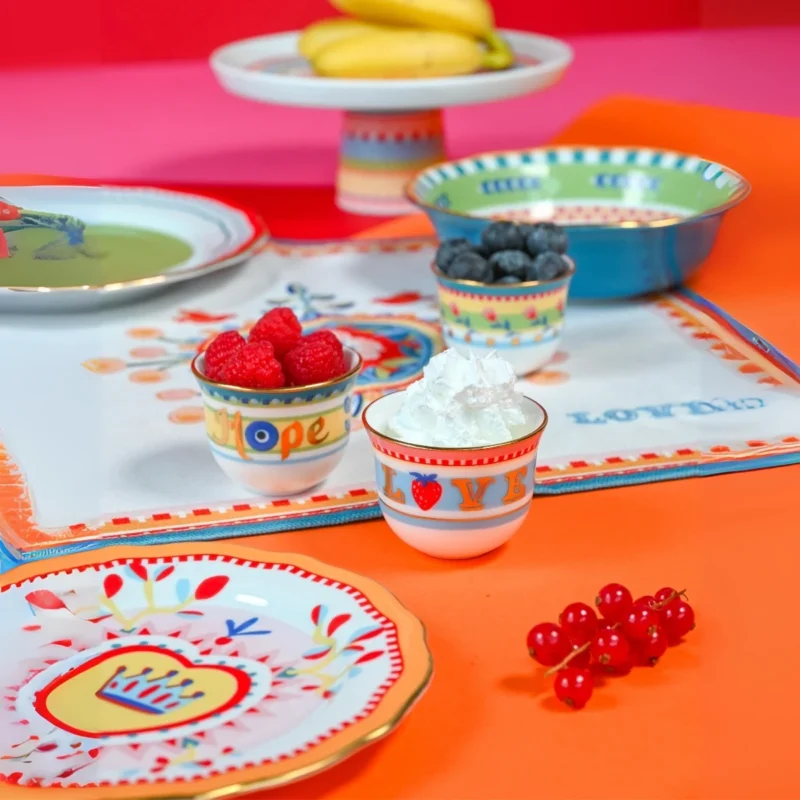 Baci Milano Mamma Mia 6'lı Desenli Mini Fincan Seti 6 cm x 5 cm - Görsel 2