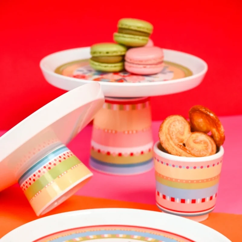 Baci Milano Mamma Mia Çiçek Desenli Sunum Tabağı 18,5 cm x 10 cm - Görsel 3
